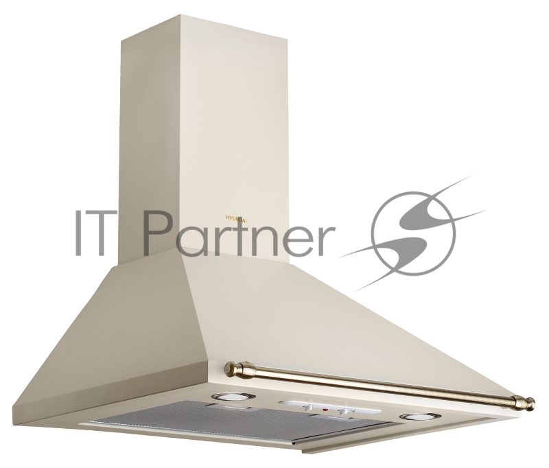 Вытяжка каминная Hyundai HWH 6331 BE бежевый управление: кнопочное (1 мотор)