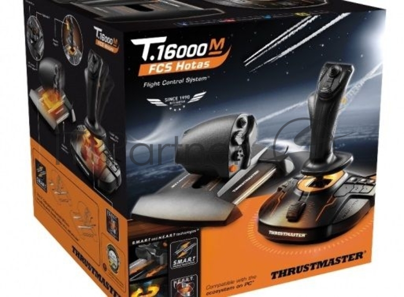 Джойстик ThrustMaster T-16000M FCS Hotas Worldwide Versiion черный USB