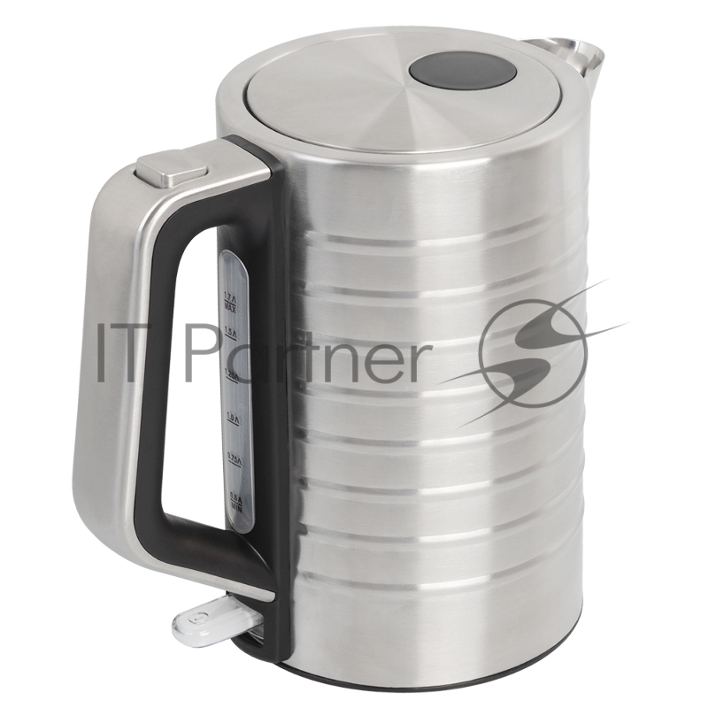 Чайник электрический Endever Skyline KR-371S, сталь, мощность 2200 Вт, емеость 1,7 Л, корпус из нержавеющей стали, 4 штуп