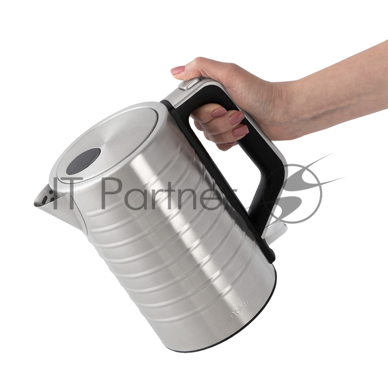 Чайник электрический Endever Skyline KR-371S, сталь, мощность 2200 Вт, емеость 1,7 Л, корпус из нержавеющей стали, 4 штуп