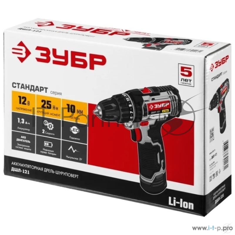 Дрель-шуруповерт ЗУБР ДШЛ-121