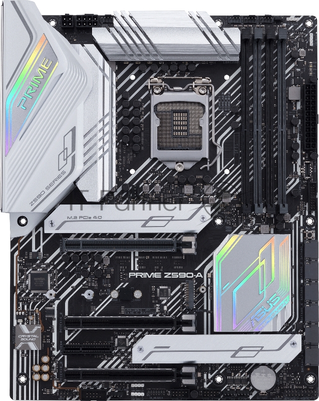 Материнская плата ASUS PRIME Z590-A, LGA1200, Z590, 4*DDR4, HDMI+DP, CrossFireX, SATA3 + RAID, Audio, Gb LAN, USB 3.2*8, USB 2.0*6, COM*1 header (w/o cable), ATX 90MB16D0-M0EAY0