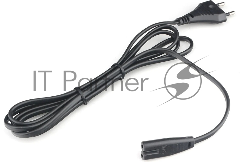 Шнур PowerCube ШВВП-АП 2*0,75 S52C7-250-2,5-1,8, черный, 1,8 м , S52 - C7, 2-pin, Россия