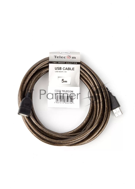 Кабель удлинительный Telecom USB2.0 AM/AF прозрачная изоляция 5.0m