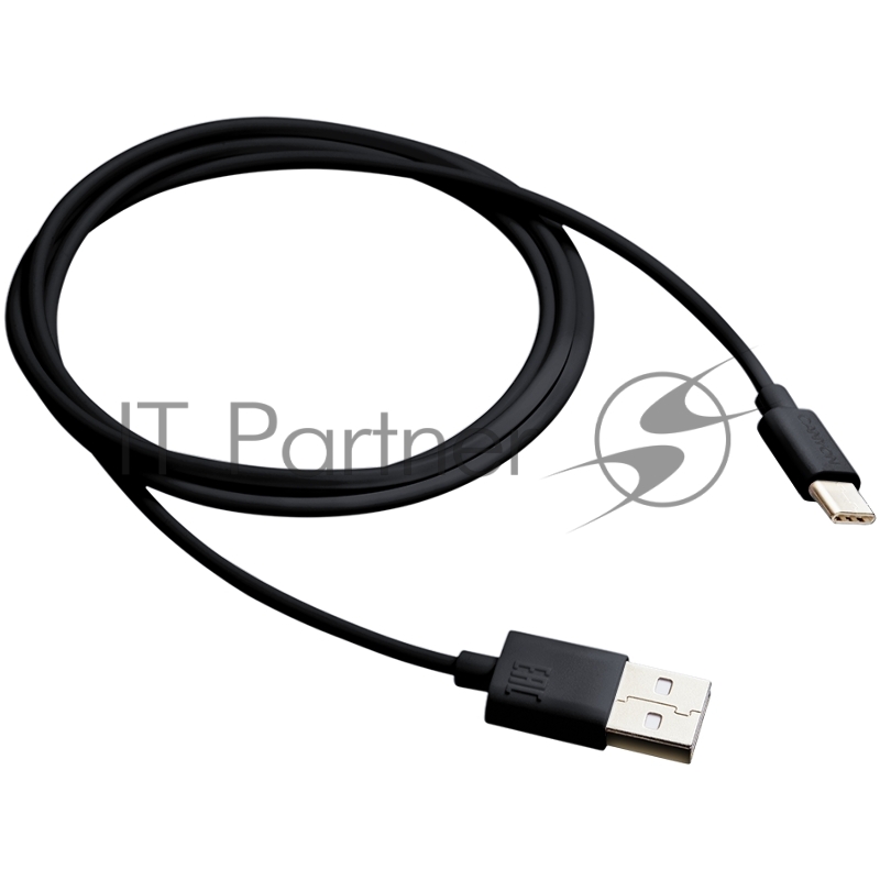 Кабель CANYON Type C USB Standard cable, cable length 1m, Black, 15*8.2*1000mm, 0.018kg