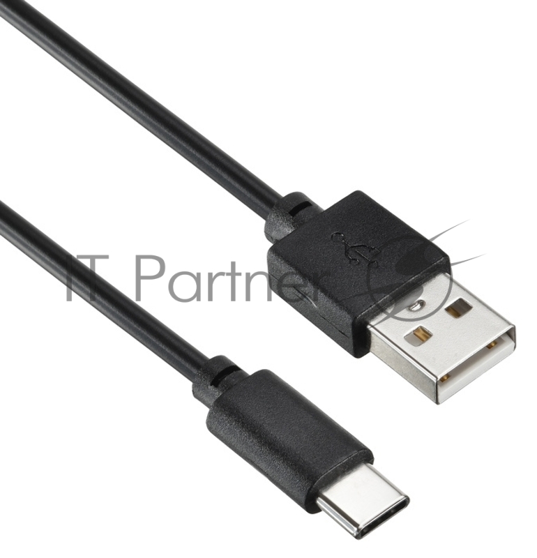 Кабель Digma USB A(m) USB Type-C (m) 2м черный