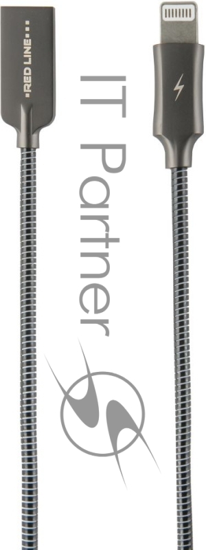 Кабель Redline Flex УТ000015519 Lightning (m) USB A(m) 1м черный