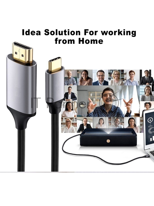 Кабель USB3.1 CM-HDMI 1.8M CU423MC-1.8M VCOM