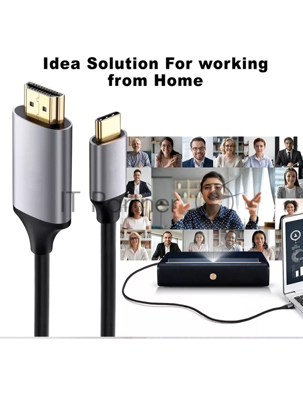 Кабель USB3.1 CM-HDMI 1.8M CU423MCPD-1.8M VCOM