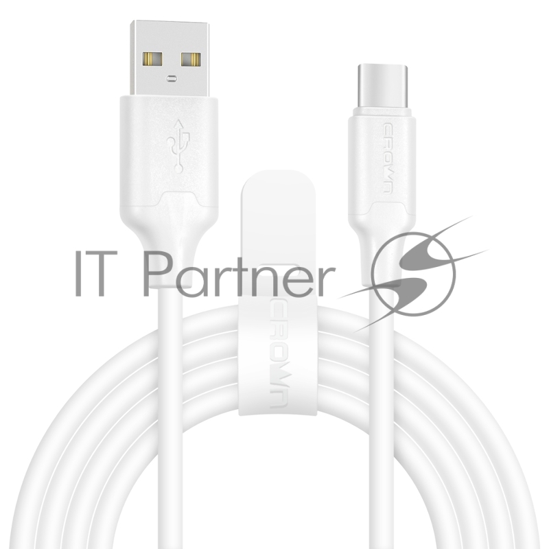 Кабель Crown USB - USB Type-C CMCU-3016C white