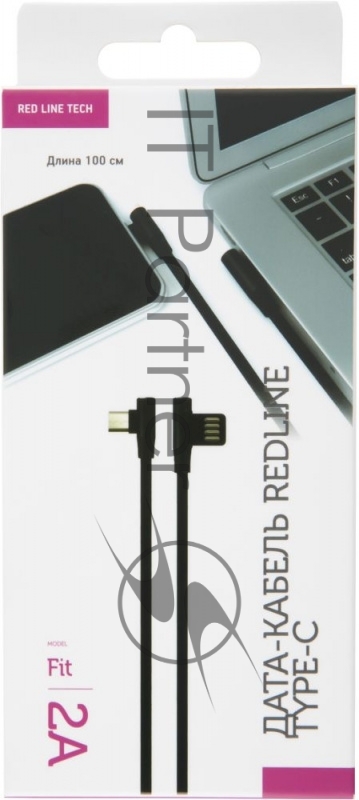Кабель Redline Fit УТ000015524 USB (m)-USB Type-C (m) 1м черный