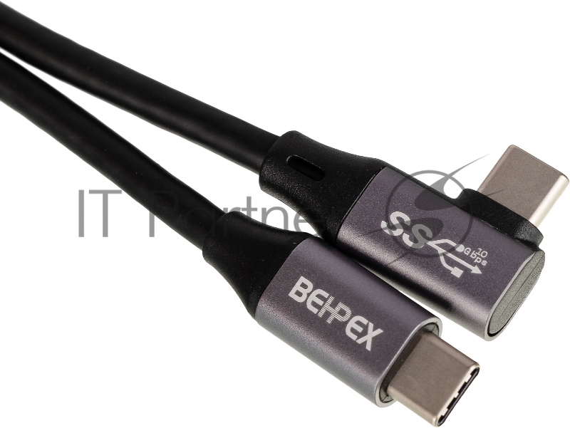 Кабель Power Delivery 60W USB Type-C (m)-USB Type-C (m) 1м черный