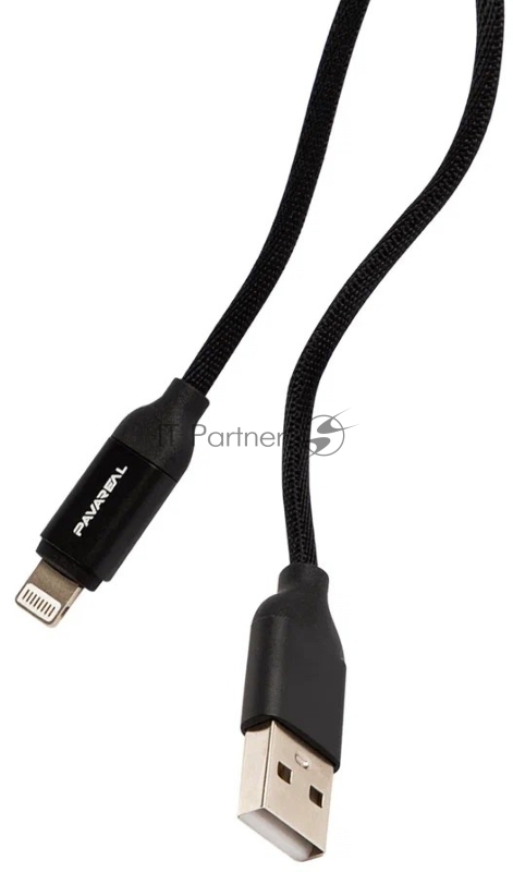 Кабель PAVAREAL PA-DC159 УТ000027310 USB Type-C-Lightning (m) 1м черный коробка (упак.:1шт)