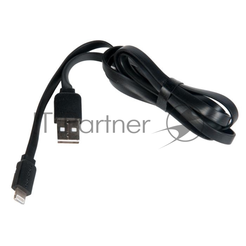Дата-кабель USB 2.1A для Lightning 8-pin More choice K21i ПВХ 1м (Black)