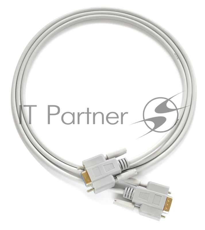 Кабель Greenconnect COM RS-232 порта соединительный 5 m GCR- DB9CF2F-5 m, 9F / 9F Premium, серый, пластиковый пакет