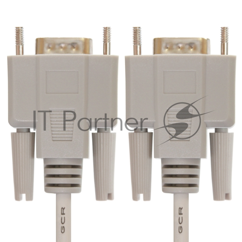 Кабель Greenconnect COM RS-232 порта соединительный 5 m GCR- DB9CF2F-5 m, 9F / 9F Premium, серый, пластиковый пакет