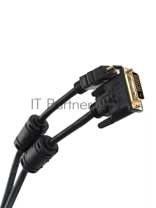 Кабель HDMI to DVI-D Dual Link (19M -25M) 3м, 2 фильтра, TELECOM <CG481F-3M>