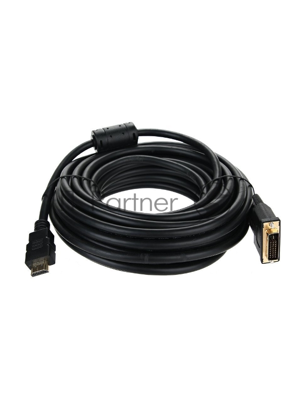Кабель HDMI to DVI-D Dual Link (19M -25M) 10м, 2 фильтра, TELECOM <CG481F-10M>