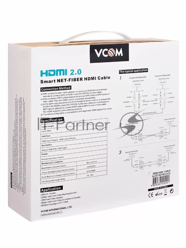 Сетевая Оптическая кабельная система HDMI2.0V VCOM 30M <D3745-30.0>