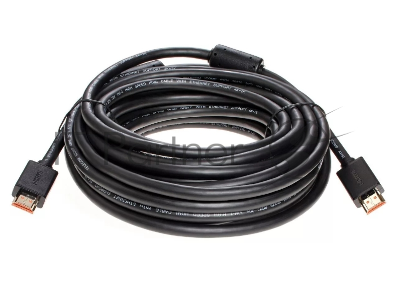 Кабель HDMI-19M --- HDMI-19M ver 2.0+3D/Ethernet ,10m, 2 фильтраTelecom <TCG215F-10M>