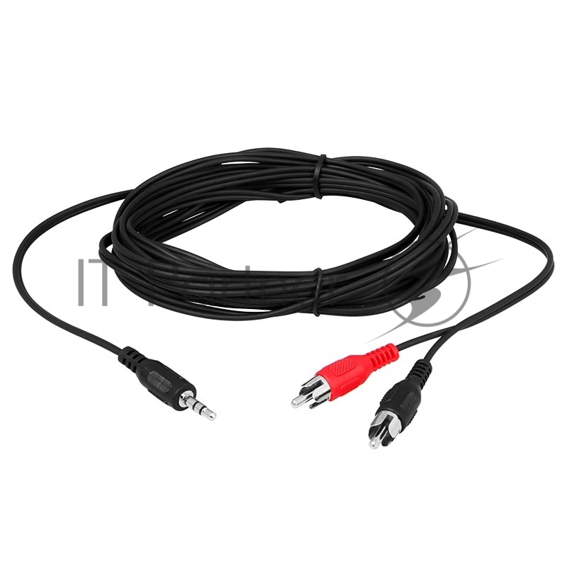 Шнур REXANT Стерео 3,5 мм - 2 RCA, 7 м (10 шт./уп.)
