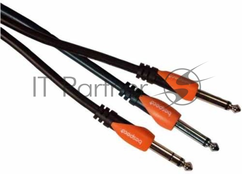 Кабель распаянный инструментальный Jack 6,5 мм - 2хJack 6,5 мм 1,8 м BESPECO SLYS2J180