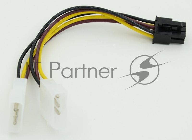 Кабель питания Molex/PCI-E 6pin 0.15м