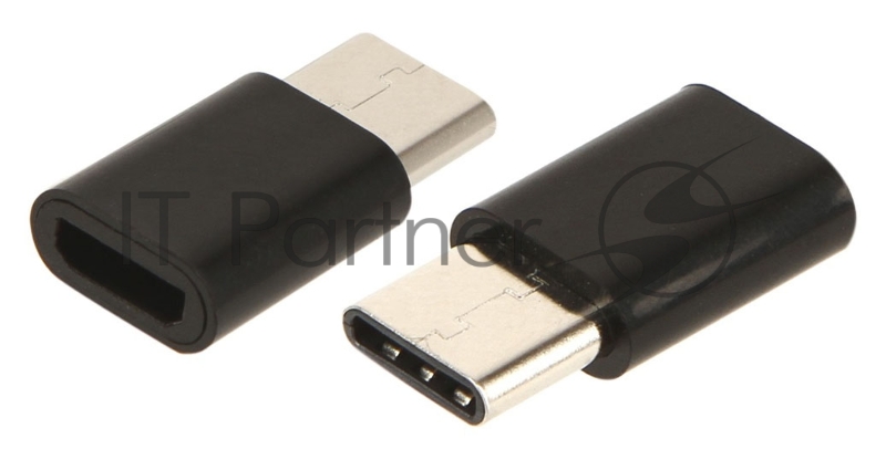 Переходник Redline УТ000016931 micro USB B (m) USB Type-C (f) черный