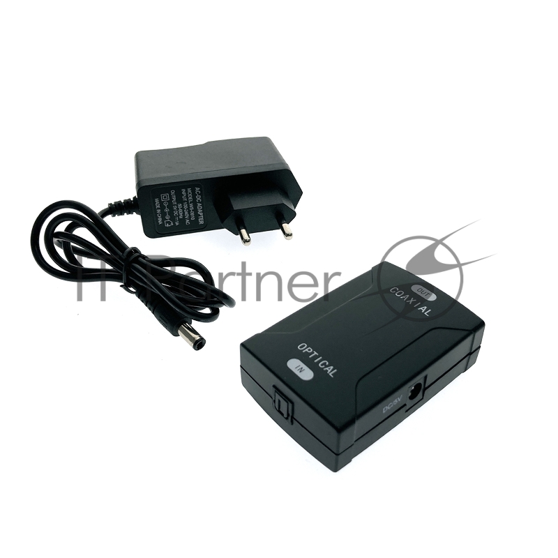 Аудио конвертер Espada EDH-T/R, Toslink (Optical) to RCA (Coaxial) с блоком питания. (44918)