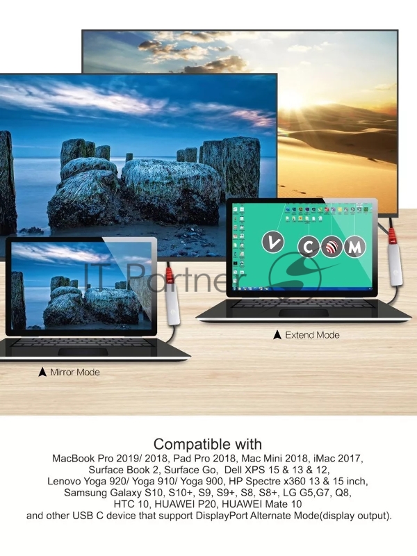 Адаптер USB3.1 TO HDMI CU423MB VCOM