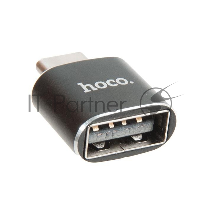 Переходник HOCO UA5 Type-C to USB converter, черный
