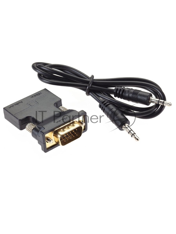 Переходник HDMI(F) --> VGA(M)+audio,1080*60Hz, VCOM <CA336>