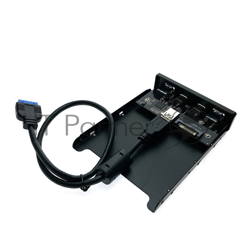 Планка на переднюю панель Espada 2хUSB 3.1 type C и 2хUSB 3.0, EFL5001 (45439) /хаб с внутренних разъемов материнской платы 20PIN/19pin, планка лицевая в отсек FDD 3,5/