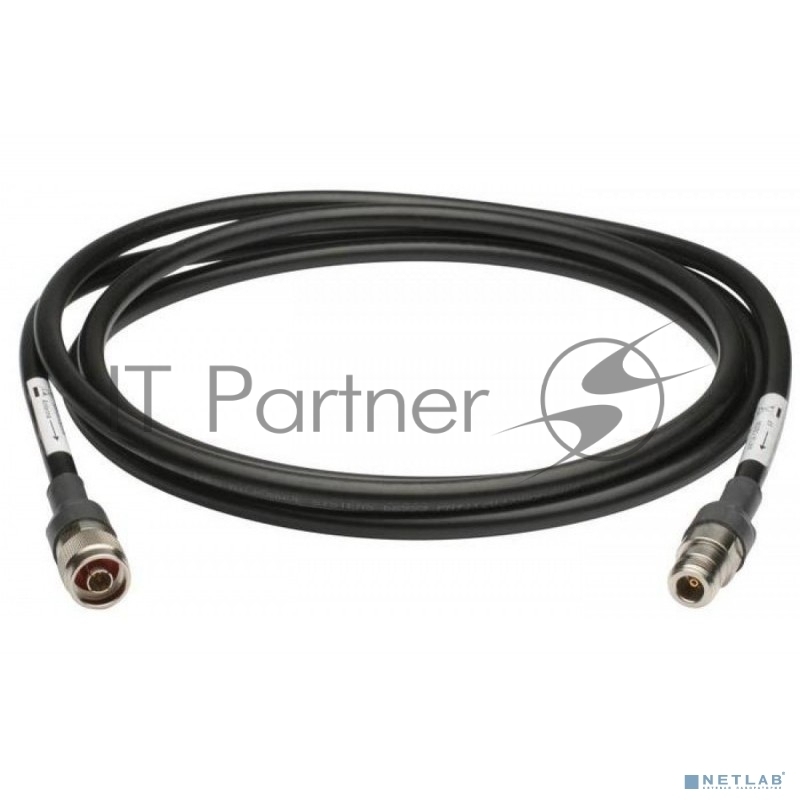 Кабель Antenna extension cable (3m), N plug to N jack connectors.Cable LMR400 with STD-N-Jack to STD-N-Plug connectors Length: 3m Band: 2.4 ~ 2.5 GHz, 4.9 ~ 5.85 GHz Compatible products: All antennas with N Plug/Jack interface.Antenna cable included.