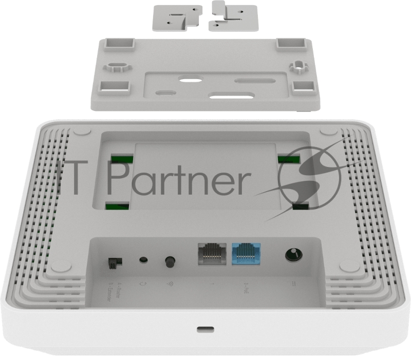 Гигабитный интернет-центр с Mesh Wi-Fi 5 Keenetic Orbiter (KN-2810) AC1300, 2-портовым Smart-коммутатором, переключателем режима роутер/ретранслятор и питанием Power over Ethernet