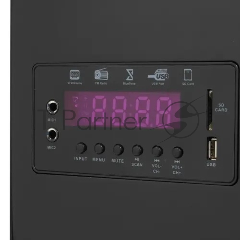 Акустическая система 2.0, 2x100W/BT/USB/SD/FM/AUX/ДУ GM-328