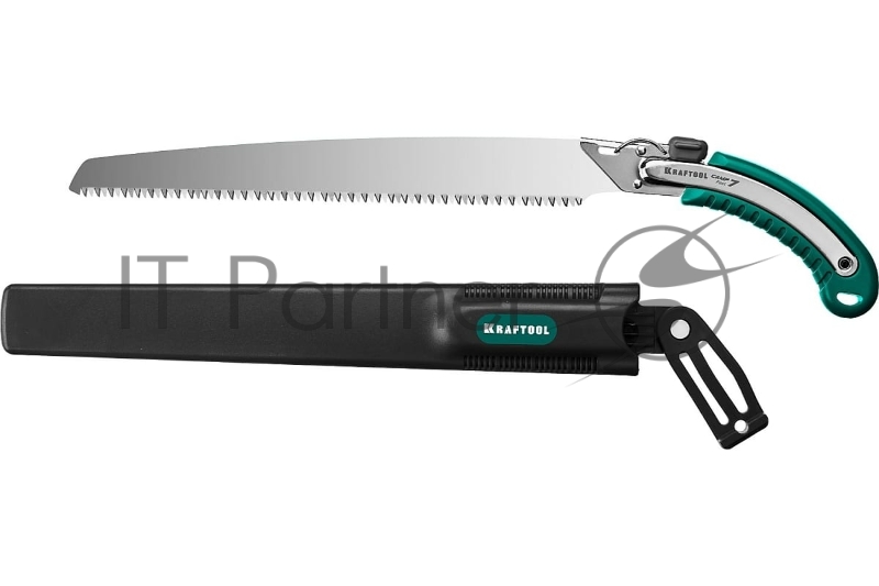 Ножовка KRAFTOOL CAMP Fast 7 для быстрого реза сырой древесины, 350 мм