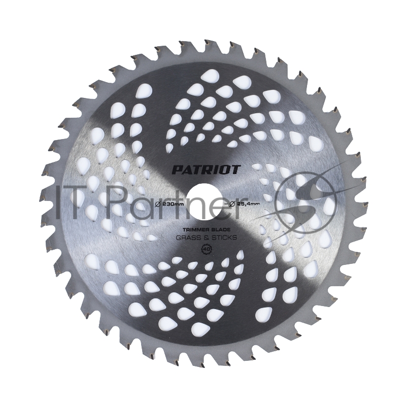 Нож PATRIOT TBS-40P, D=230*25,4мм, толщина 1,3 мм 40 зубьев