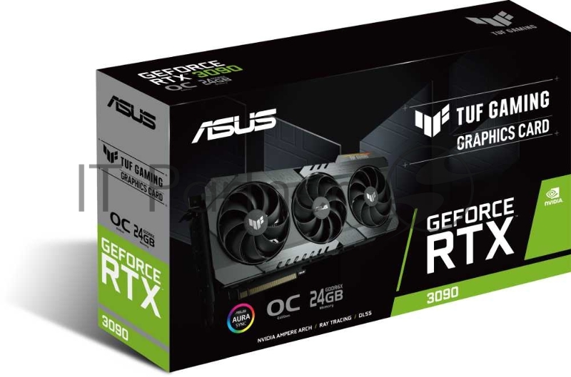 Видеокарта ASUS TUF-RTX3090-O24G-GAMING /RTX3090,HDMI*2,DP*3,24G,D6X