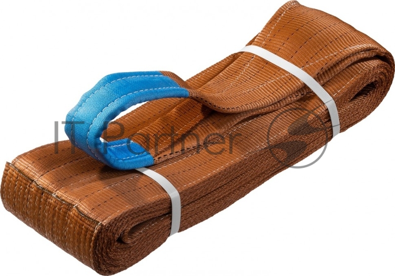 Текстильный петлевой строп ЗУБР СТП-6/6, коричневый, г/п 6 т, длина 6 м