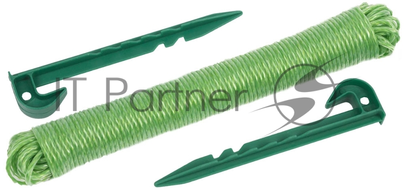 Набор GRINDA разметочный для посадки семян: веревка разметочная, два колышка, 3 предмета