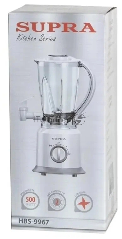 Блендер стационарный Supra HBS-9967 500Вт белый