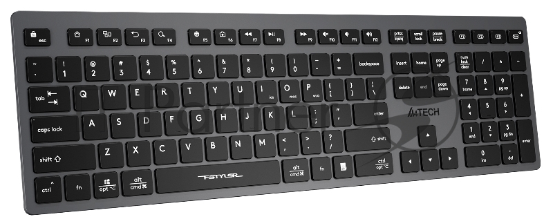 Клавиатура A4Tech Fstyler FBX50C серый USB беспроводная BT/Radio slim Multimedia