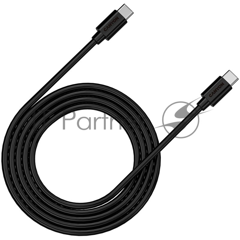 Кабель 100W, 20V/ 5A, typeC to Type C, 1.2M with Emark, Power wire :20AWG*4C,Signal wires :28AWG*4C,OD4.3mm +/- 0.2mm, PVC ,black