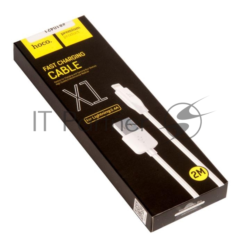 USB кабель Lightning/ HOCO HC-32014 X1/ 2m/ 2.1A/ White