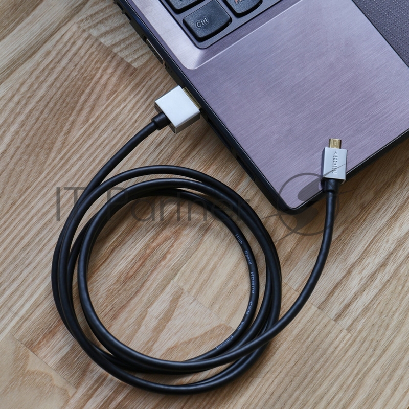 Шнур micro HDMI - HDMI, длина 1,5 метра Ultra Slim (блистер) (GOLD) REXANT