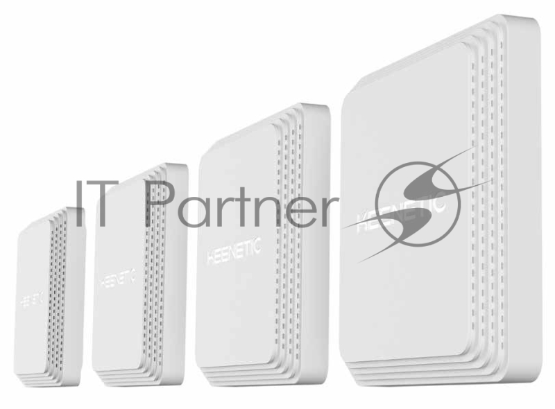 Гигабитный интернет-центр Keenetic Orbiter Pro (4-pack) с Mesh Wi-Fi 5 AC1300, 2-портовым Smart-коммутатором, переключателем режима роутер/ретранслятор и питанием Power over Ethernet (БП не входят в комплект)