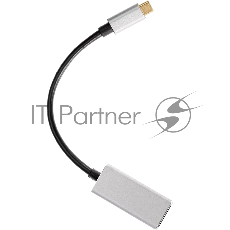 Aдаптер USB 3.1 Type-Cm --> DP(f) 4K@60Hz, Alum Shell, VCOM/Aopen/Qust <ACU422MB>