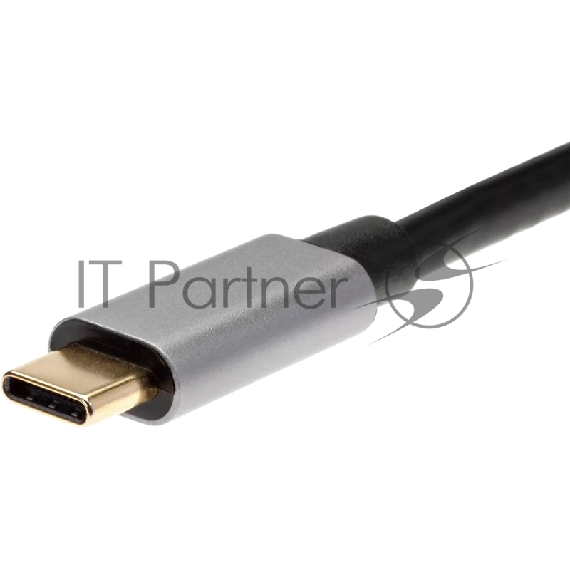 Aдаптер USB 3.1 Type-Cm --> DP(f) 4K@60Hz, Alum Shell, VCOM/Aopen/Qust <ACU422MB>