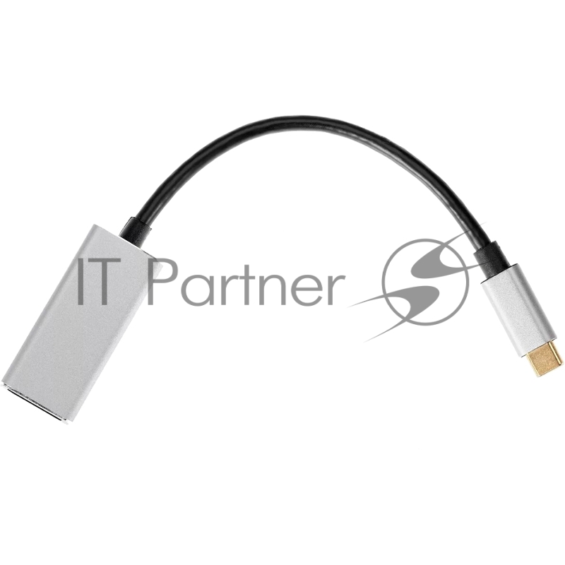Aдаптер USB 3.1 Type-Cm --> DP(f) 4K@60Hz, Alum Shell, VCOM/Aopen/Qust <ACU422MB>